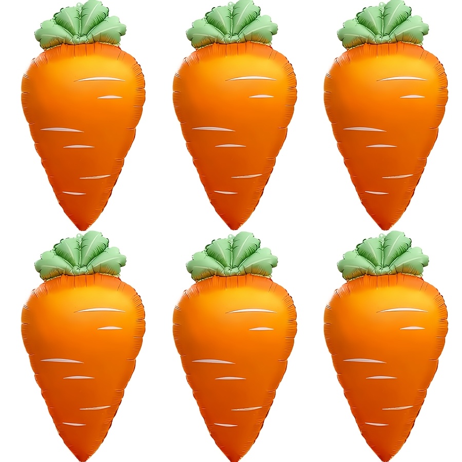 Baby Food Vegetables - 3/6Pcs 당근 풍선 농부 야채 장식