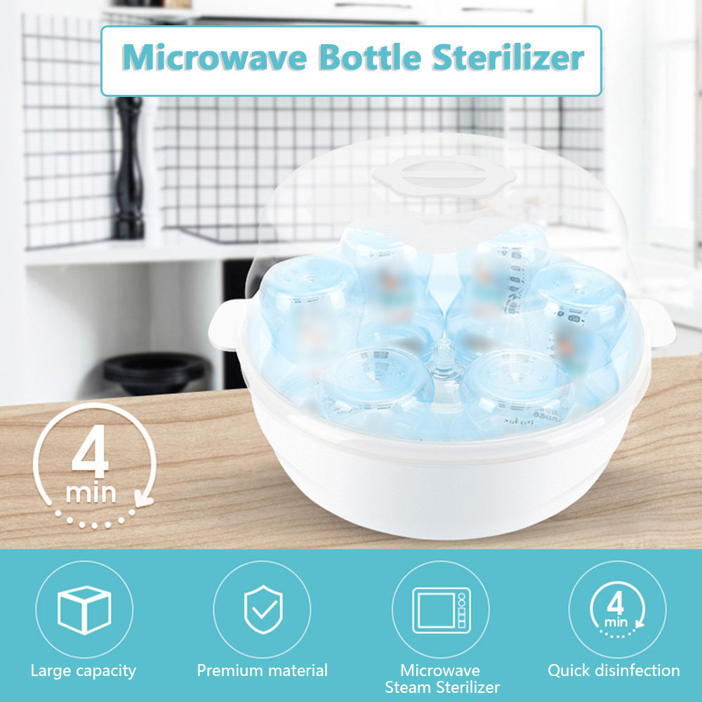 전자 레인지 병 살균기, 스팀 살균기, 아기 젖병 6  - Baby Food Warmer 리뷰 및 가격