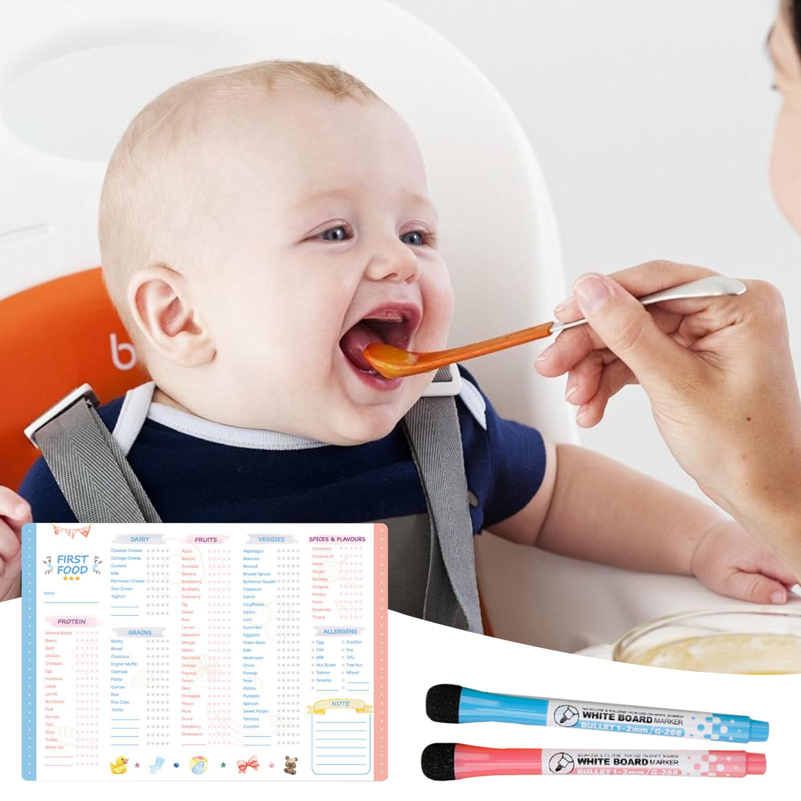아기 첫 음식 체크리스트 자석 재사용 가능한 이유식 추 - Baby Food Menu 리뷰 및 가격