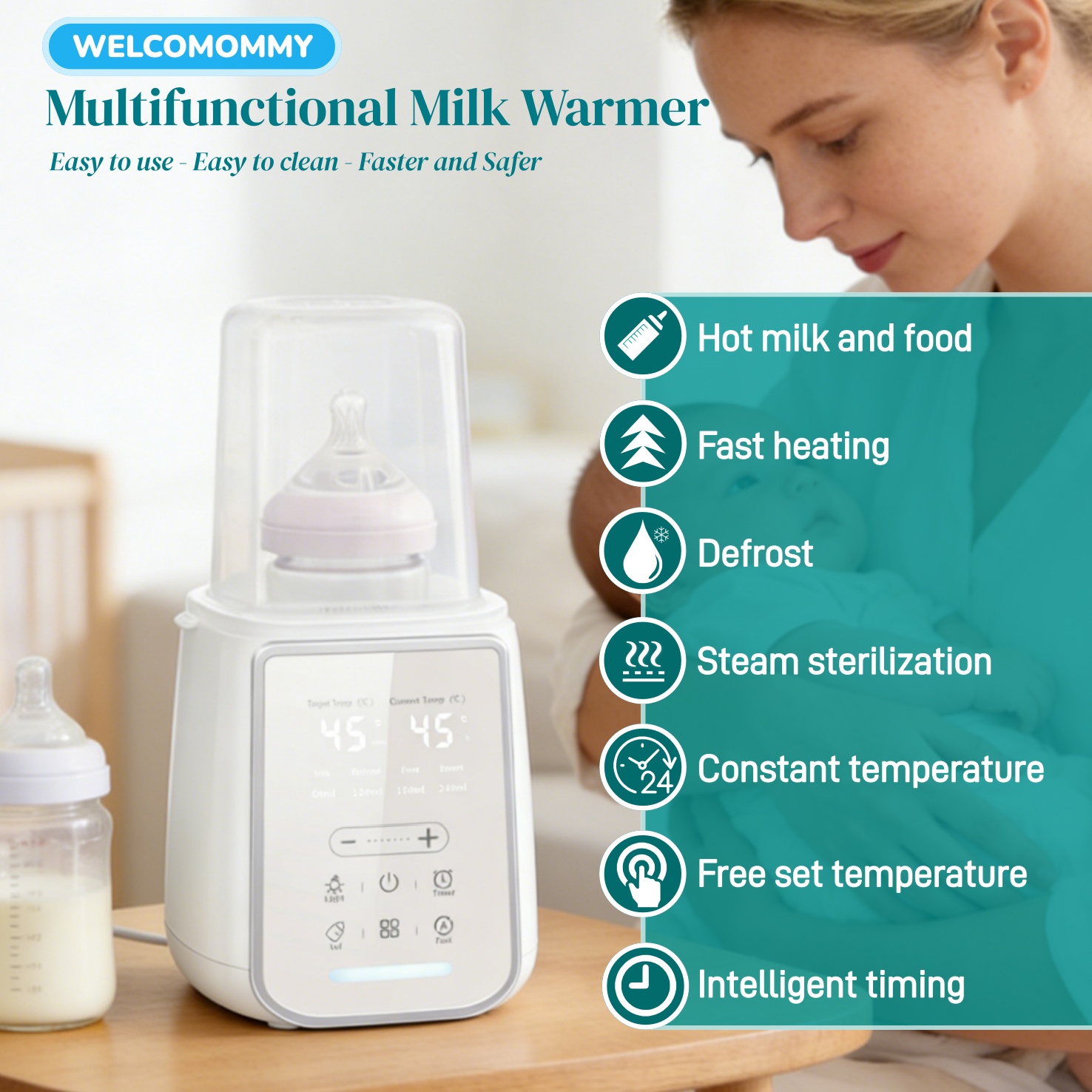 8in1 아기 젖병 모유 워머 멀티기능 모유 및 음식  - Baby Food Warmer 리뷰 및 가격