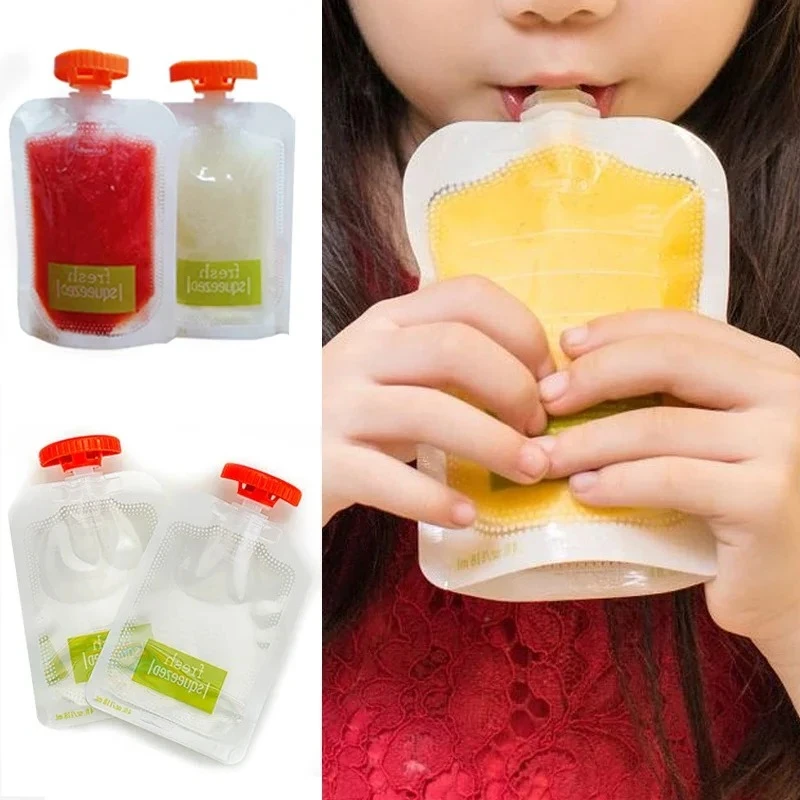 10개입 아기 과일 퓨레 가방 재사용 가능한 스퀴즈 파 - Baby Food Vegetables 리뷰 및 가격