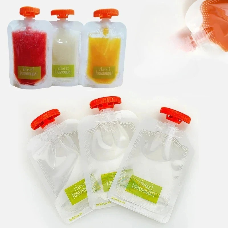 10개입 아기 과일 퓨레 가방 재사용 가능한 스퀴즈 파 - Baby Food Vegetables 리뷰 및 가격