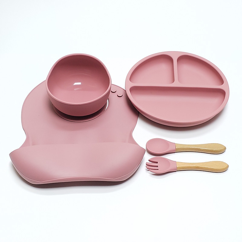어린이용 실리콘 식기 세트 5개: 강력한 흡착력으로 넘 - Baby Food Menu 리뷰 및 가격