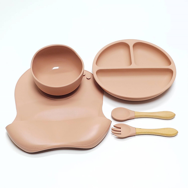 어린이용 실리콘 식기 세트 5개: 강력한 흡착력으로 넘 - Baby Food Menu 리뷰 및 가격